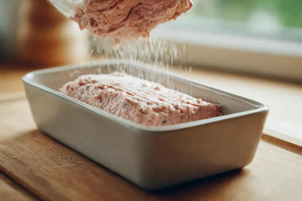 leberkäse im ofen kerntemperatur prüfen mit thermometer