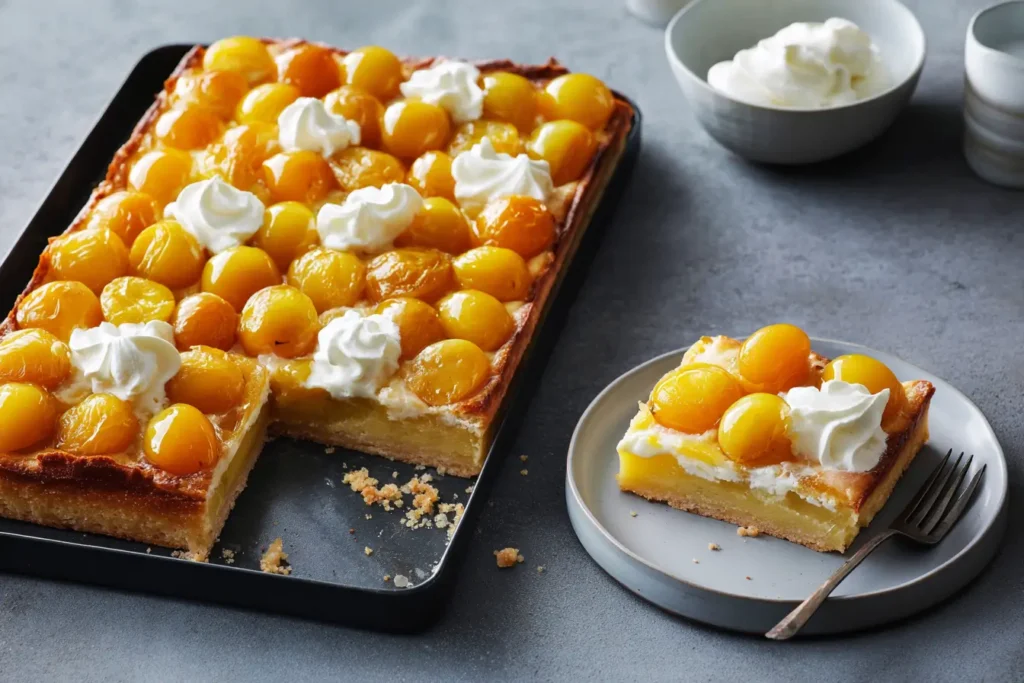 Saftiger Mirabellenkuchen vom Blech