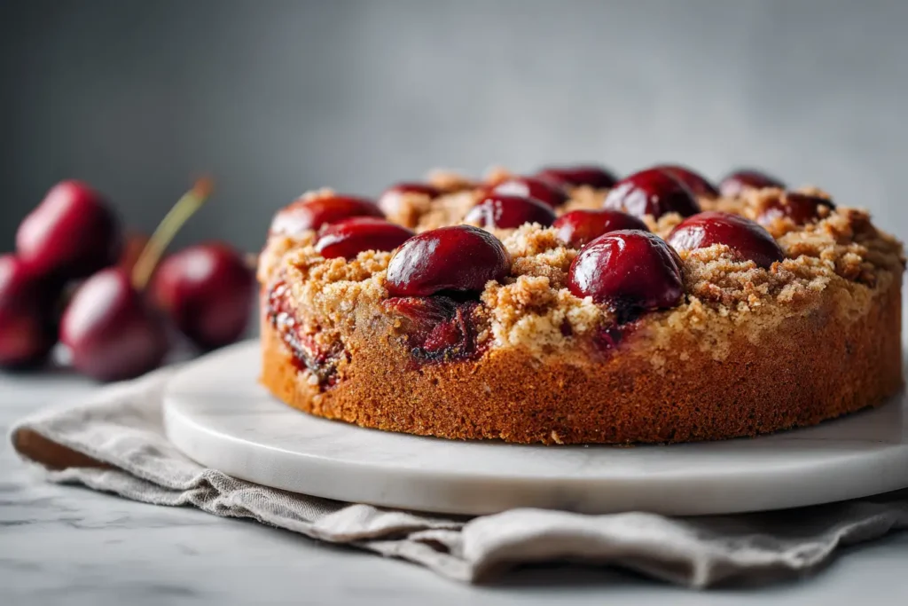Klassisches Pflaumenkuchen Rezept mit goldbraunen Streuseln und saftigen Pflaumen