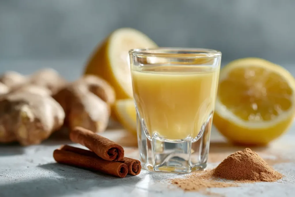 Katzenberger Ingwer-Zimt-Drink Rezept – frischer Ingwer und Ceylon-Zimt in warmem Wasser für die Morgenroutine