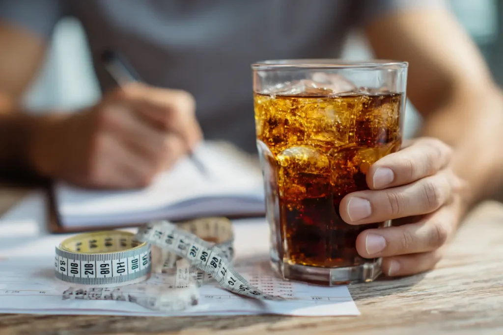 ingwer cola drink mit zimt als kalorienarme abend variante