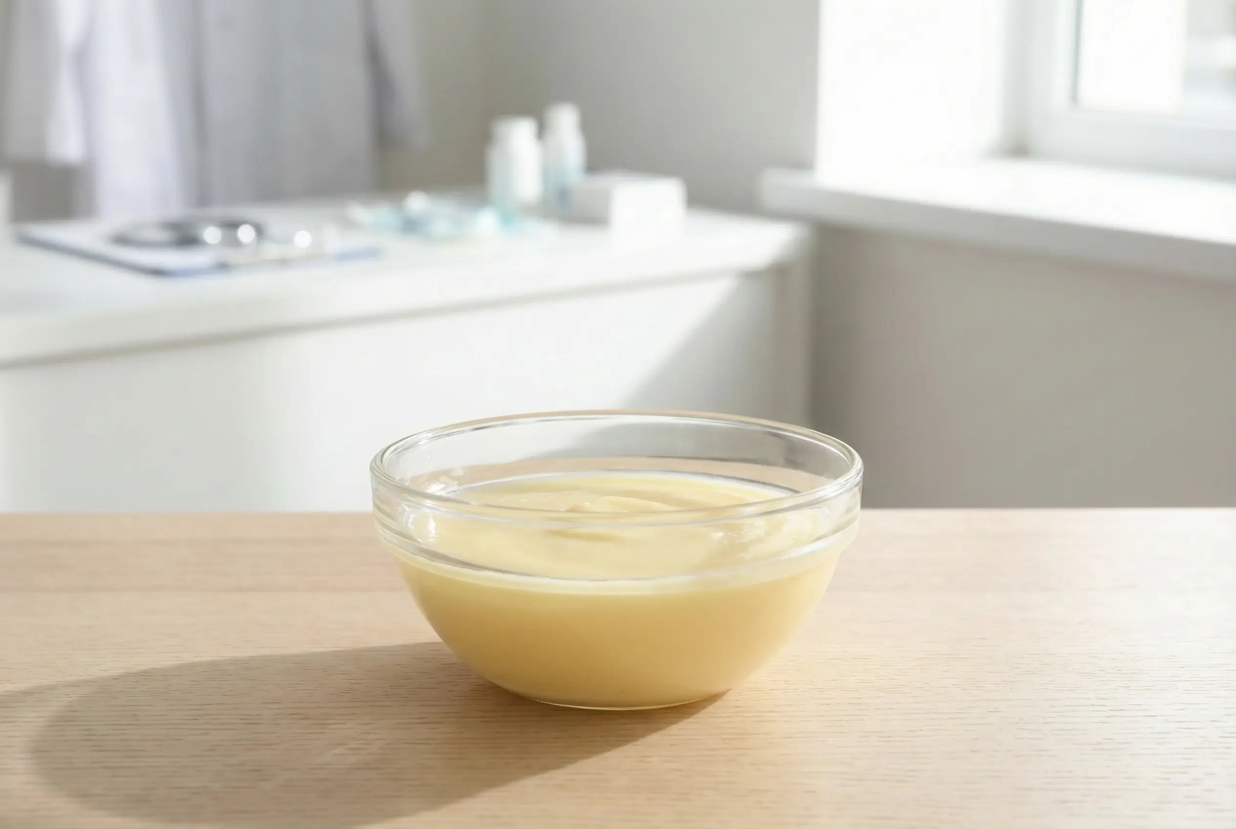Bariatrische Gelatine Rezept in Glasschale