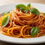 Spaghetti mit Tomatensauce als klassisches schmeckt immer Rezept