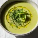 Zucchini-Kokos-Suppe für das Scheinfasten