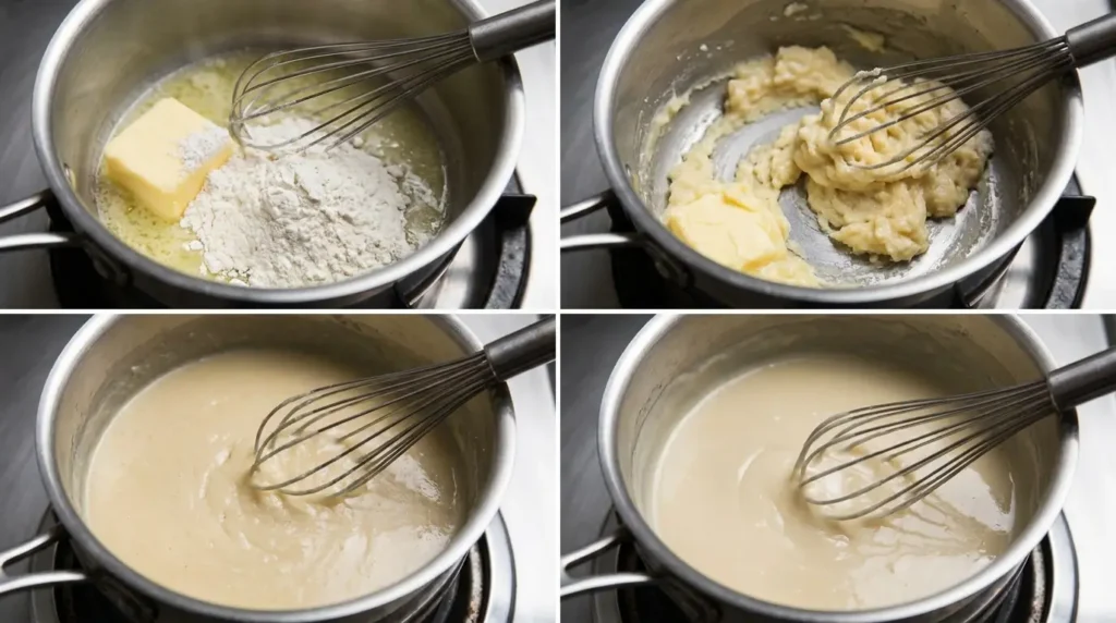 Mehlschwitze für Sauce Hollandaise ohne Ei zubereiten