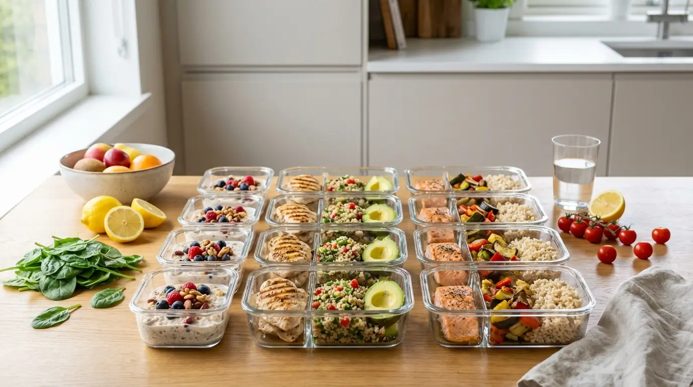 7 day weight loss meal plan with healthy meals organized