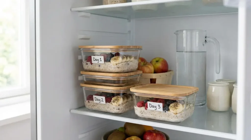 3 day oatmeal diet meal prep containers for weight loss