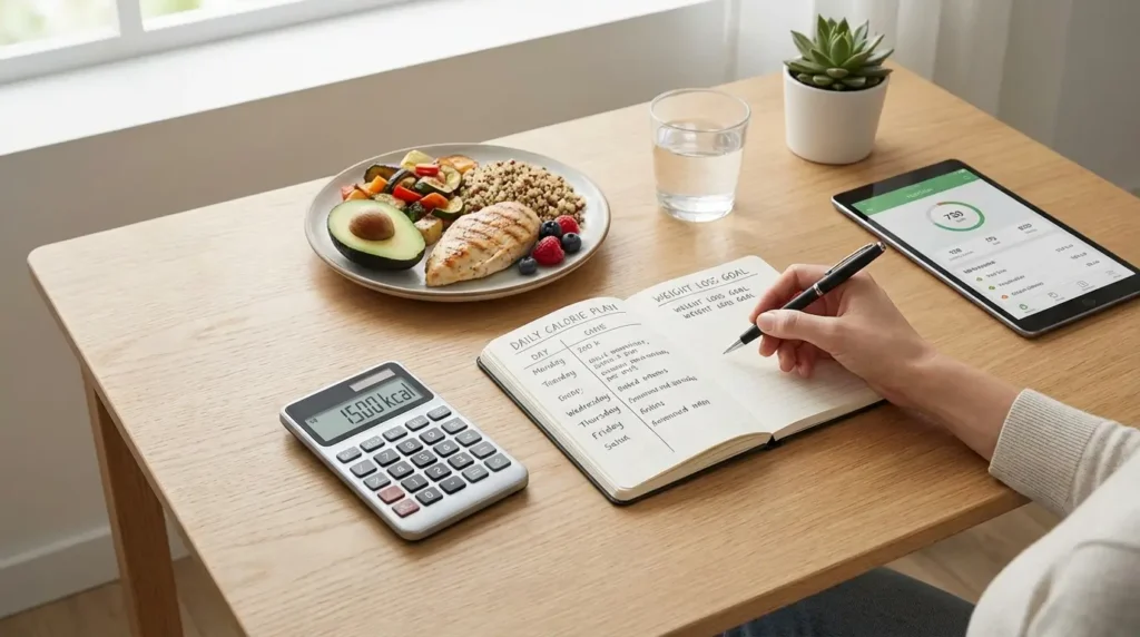 calculating calorie deficit for weight loss plan