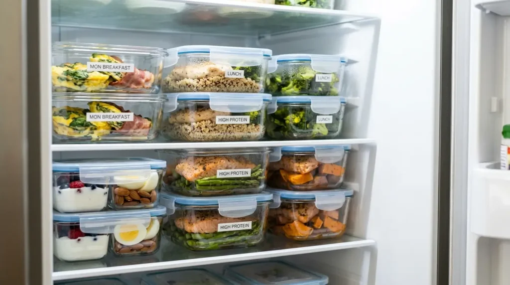 high protein meal prep plan for a full day weight loss