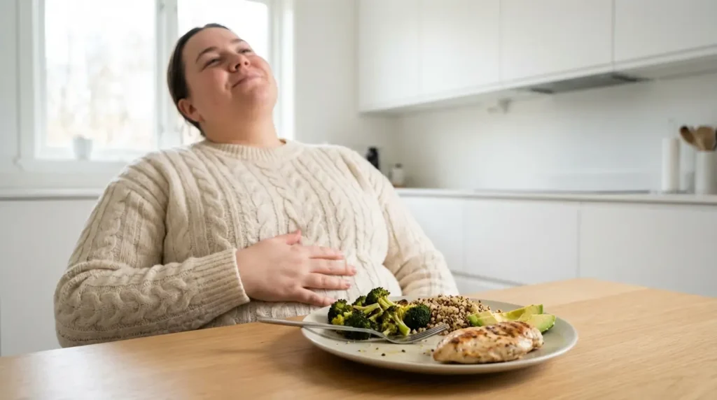protein rich meal helping satiety and reducing hunger