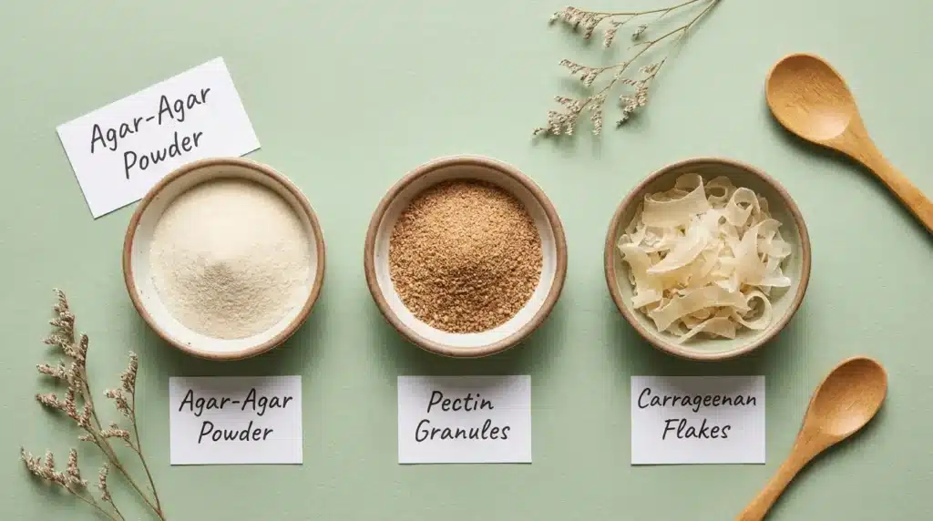 Vegane Alternativen zu E428 Gelatine: Agar-Agar, Pektin und Carrageen