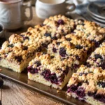 Saftiger Brombeerkuchen mit Joghurt Rührteig und knusprigen Streuseln