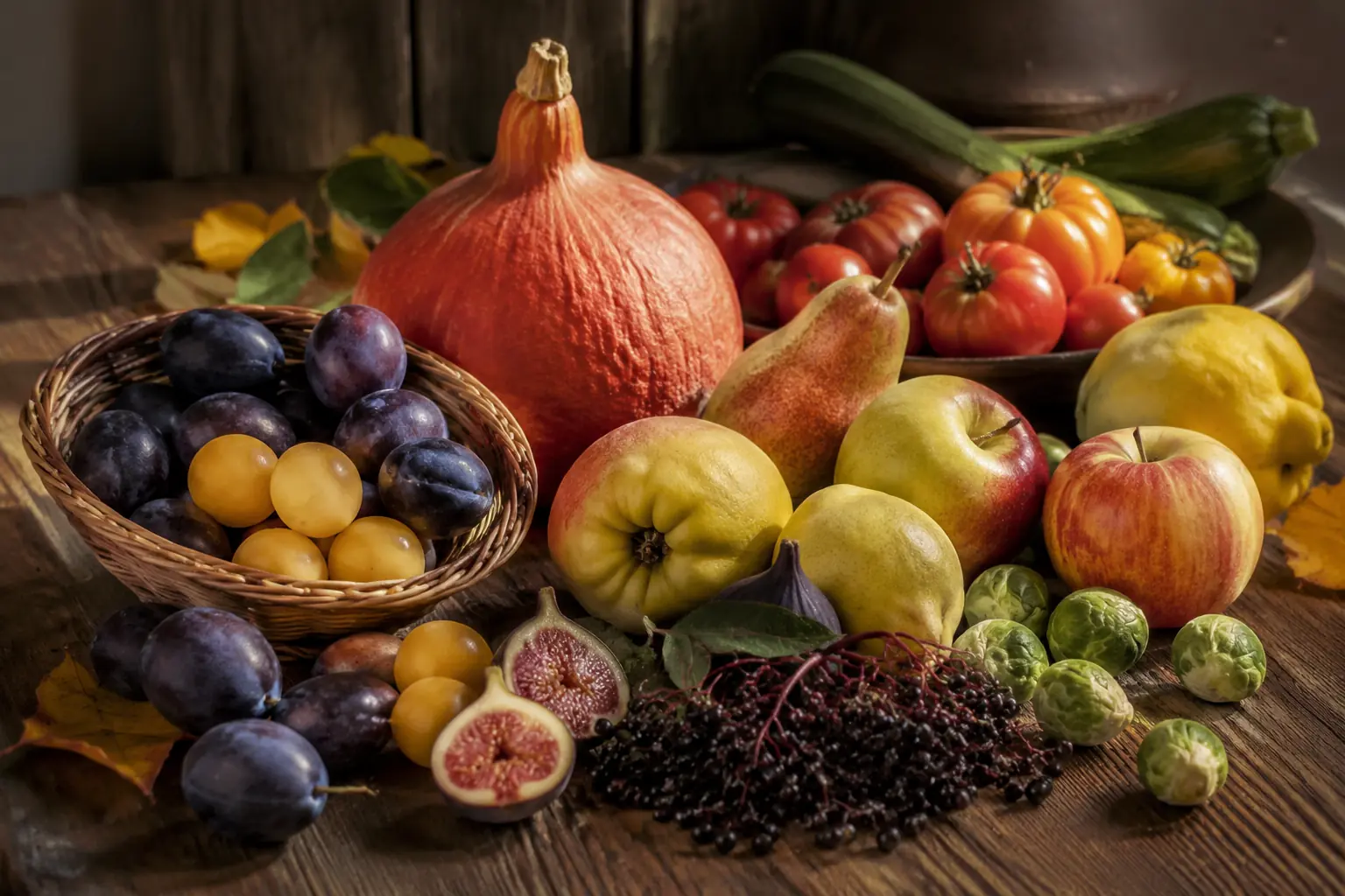 Saisonale Zutaten im Herbst