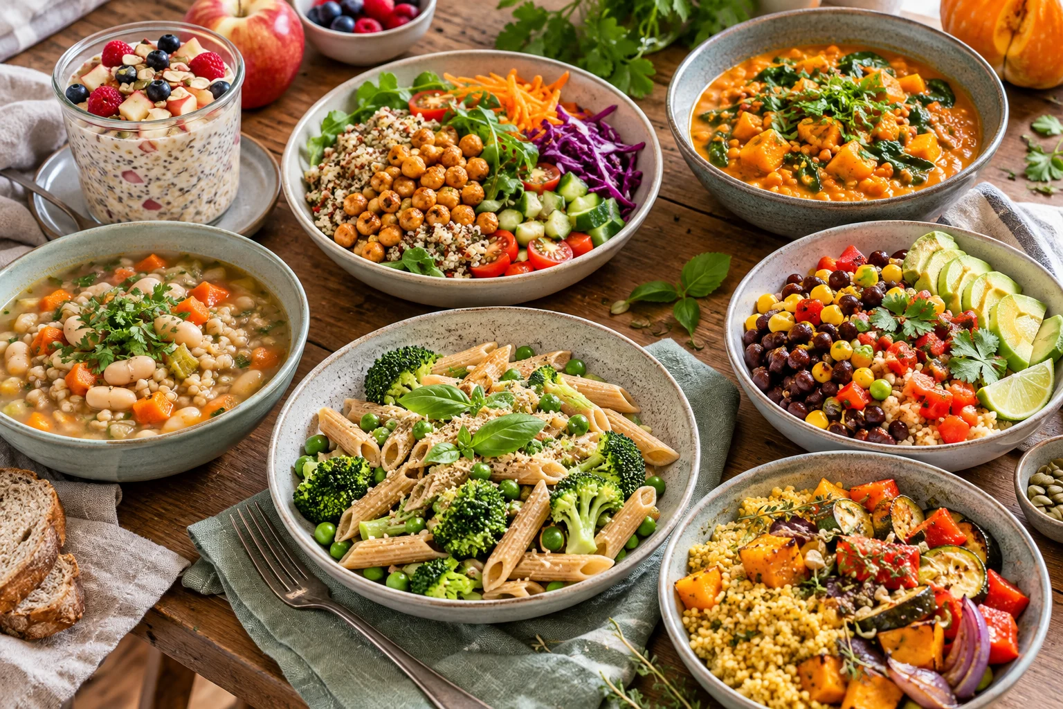 Sieben abwechslungsreiche Rezepte für 30 Pflanzen pro Woche