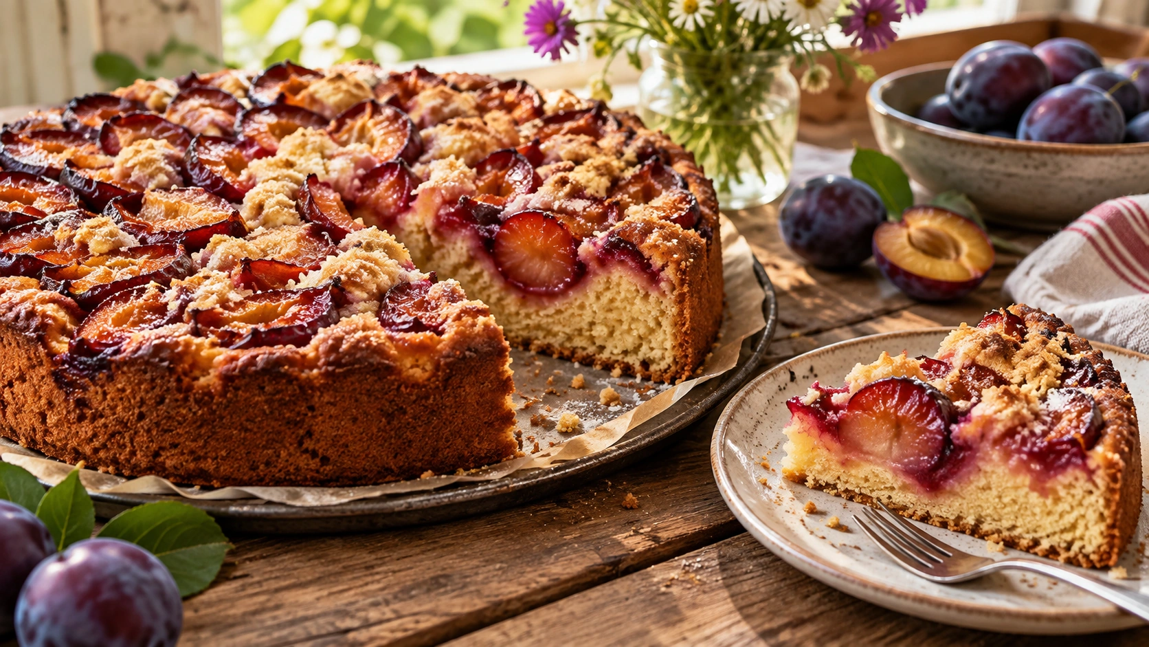 Kuchen und Backrezepte bei DAS! Rote Sofa mit saisonalem Obst