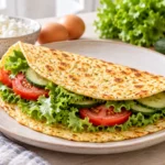 Hüttenkäse Fladenbrot aus Hüttenkäse und Ei