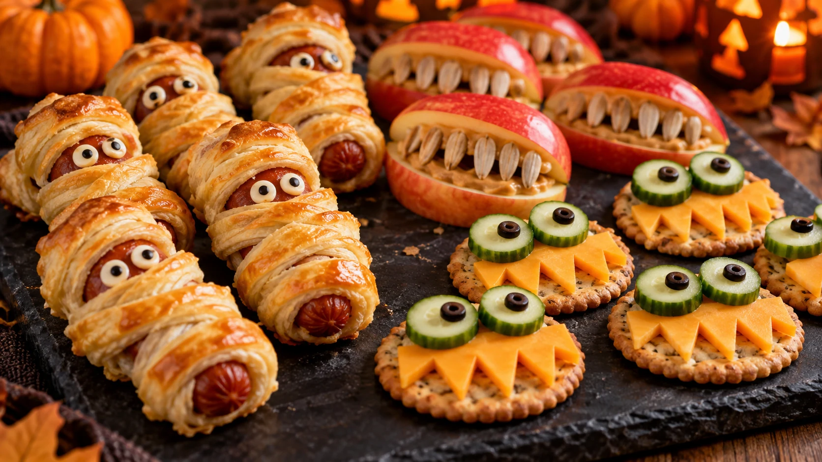 Einfache Halloween Snacks für Kinder und Party