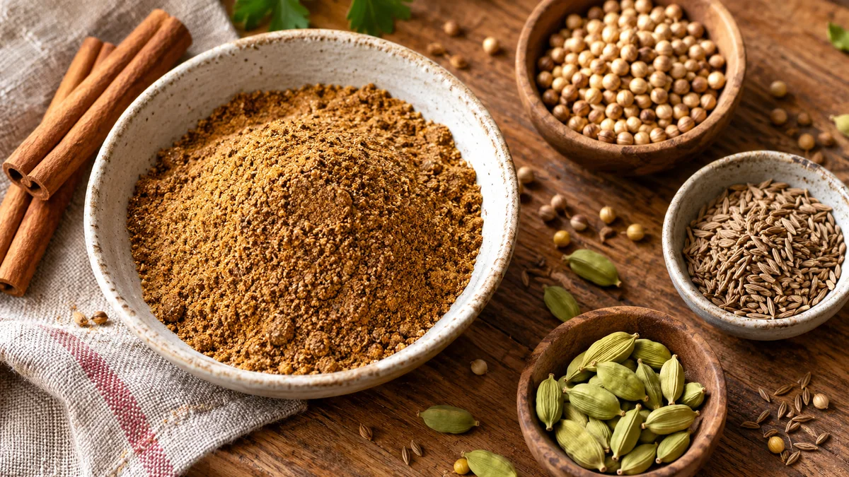 Garam-Masala-Gewürzmischung als Pulver