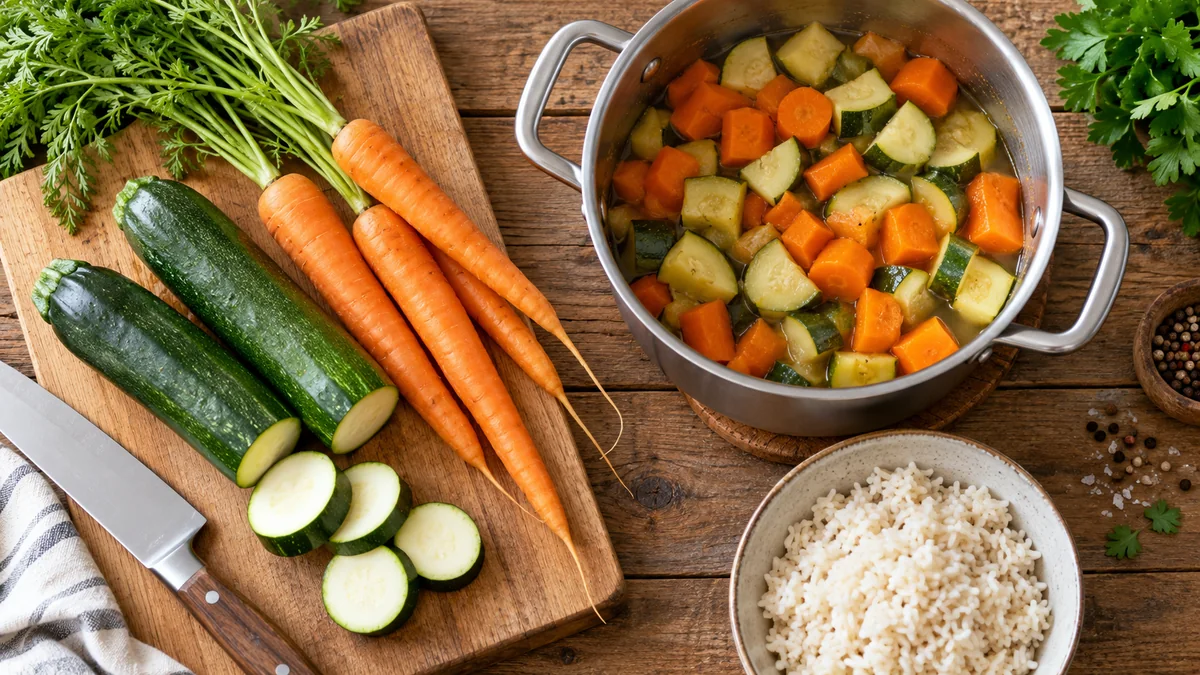Gegartes Gemüse für individuell angepasste Rezepte