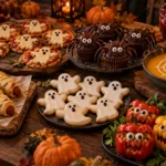 Halloween Rezepte mit Mumien-Snacks, Muffins, Pizza und Getränken