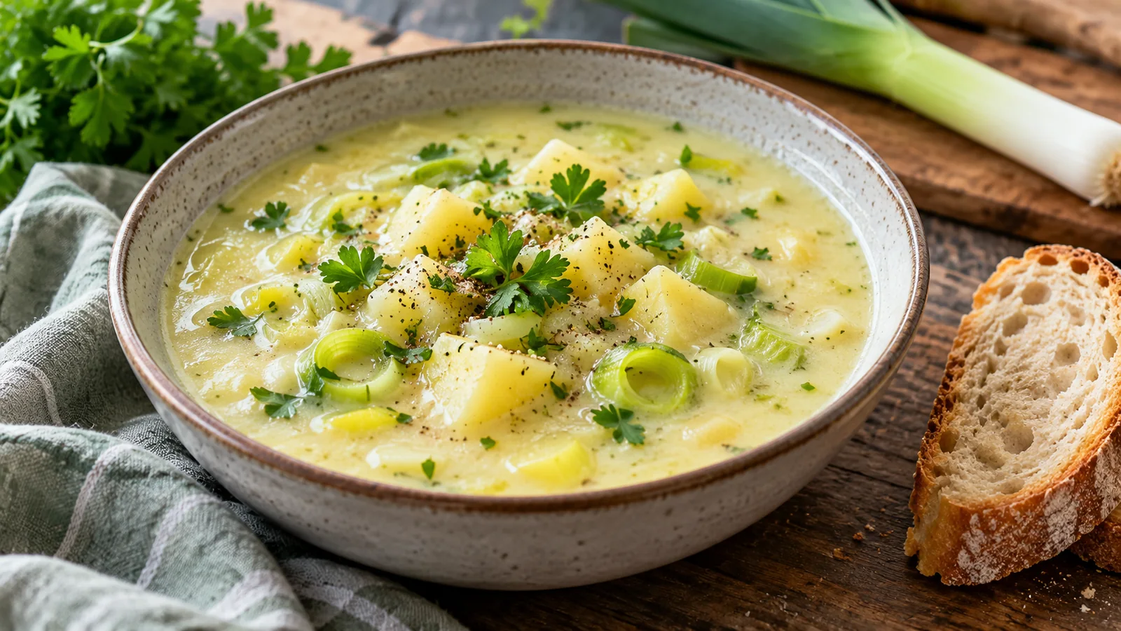 Cremige Kartoffelsuppe nach Omas Art