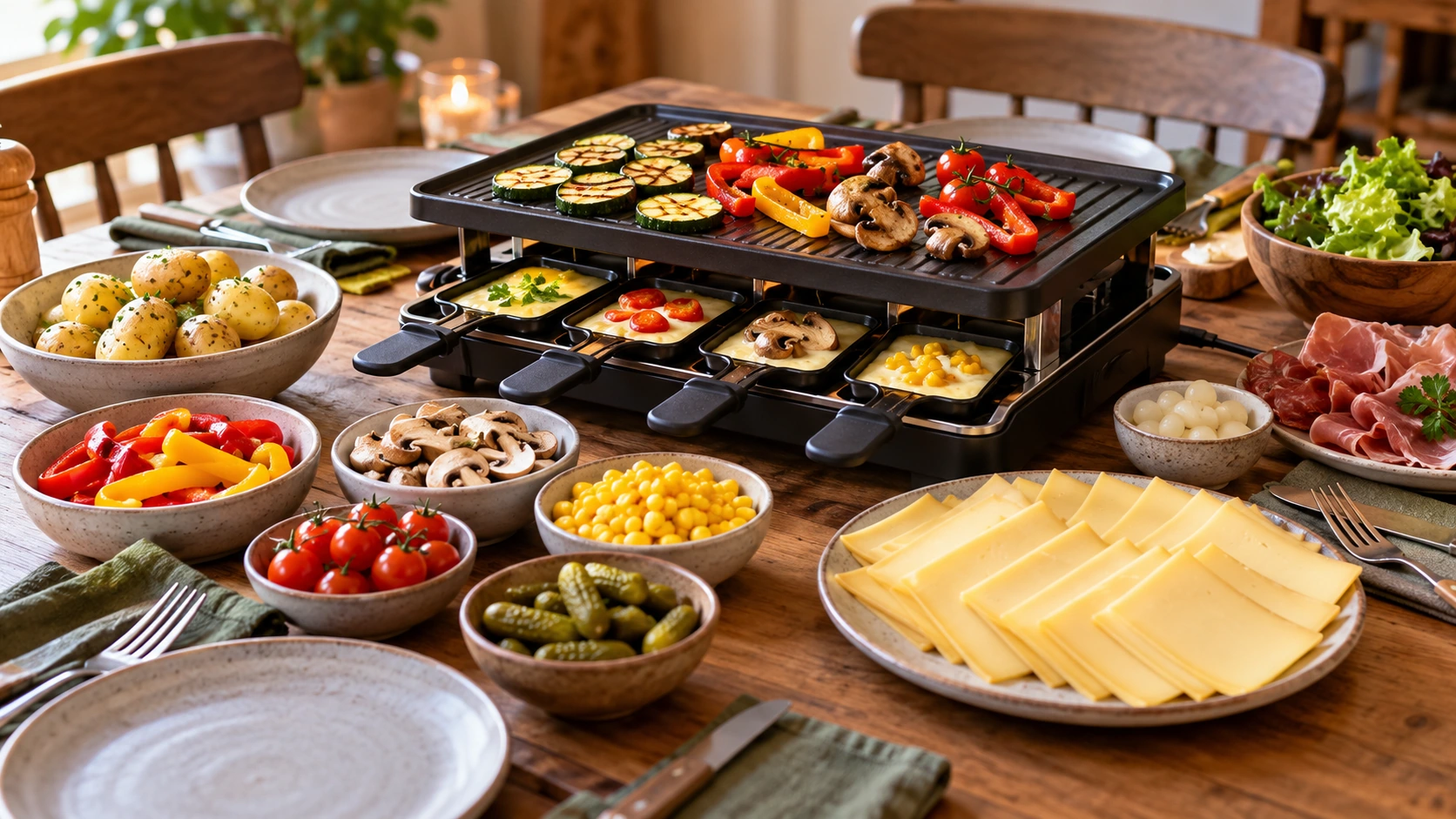 Raclette Zutaten: Einkaufsliste und die besten Ideen